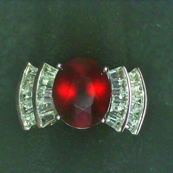 Vermelho Garnet Sterling Silver Ring - Picture 1 of 3